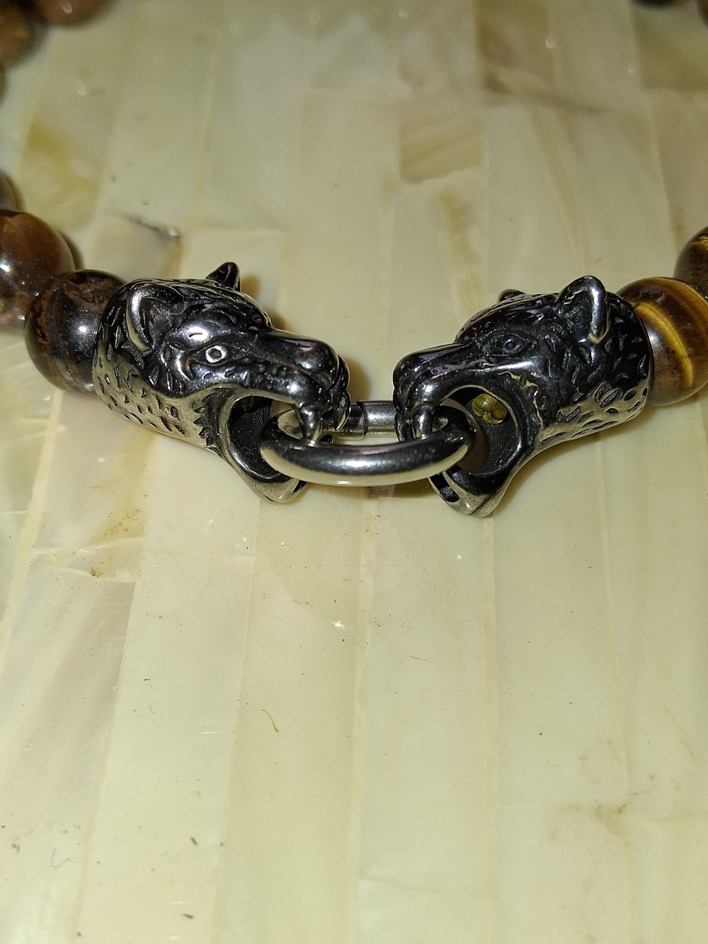 Tigers Eye Beaded Bracelet - Picture 2 of 3